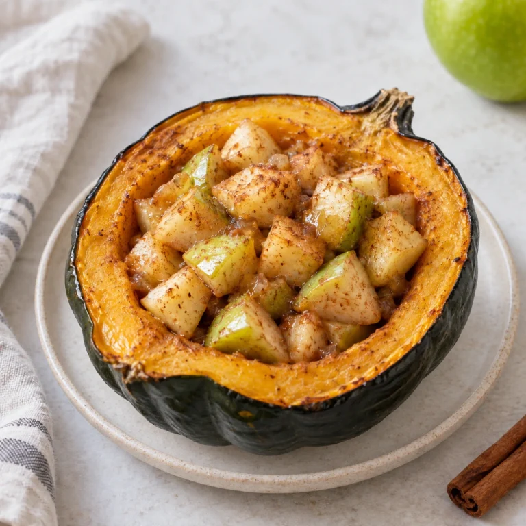 Apple-Stuffed Acorn Squash