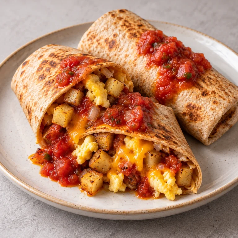 Breakfast Potato and Egg Burritos