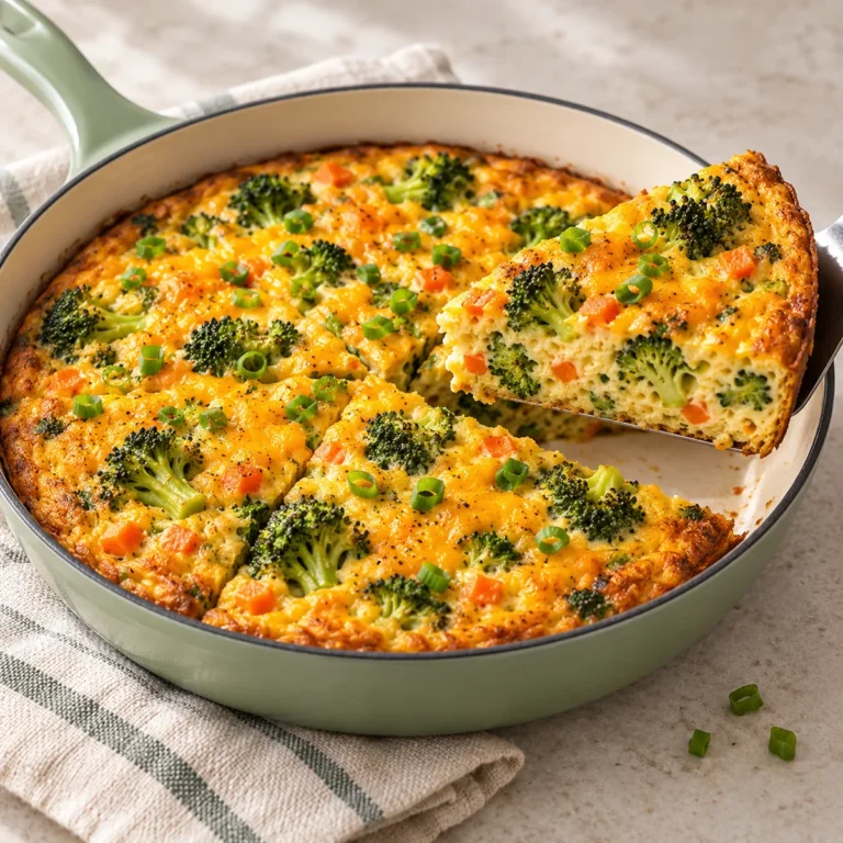 Broccoli Cheddar Frittata