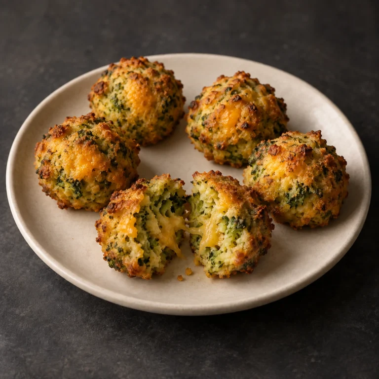 Baked Broccoli Cheese Poppers