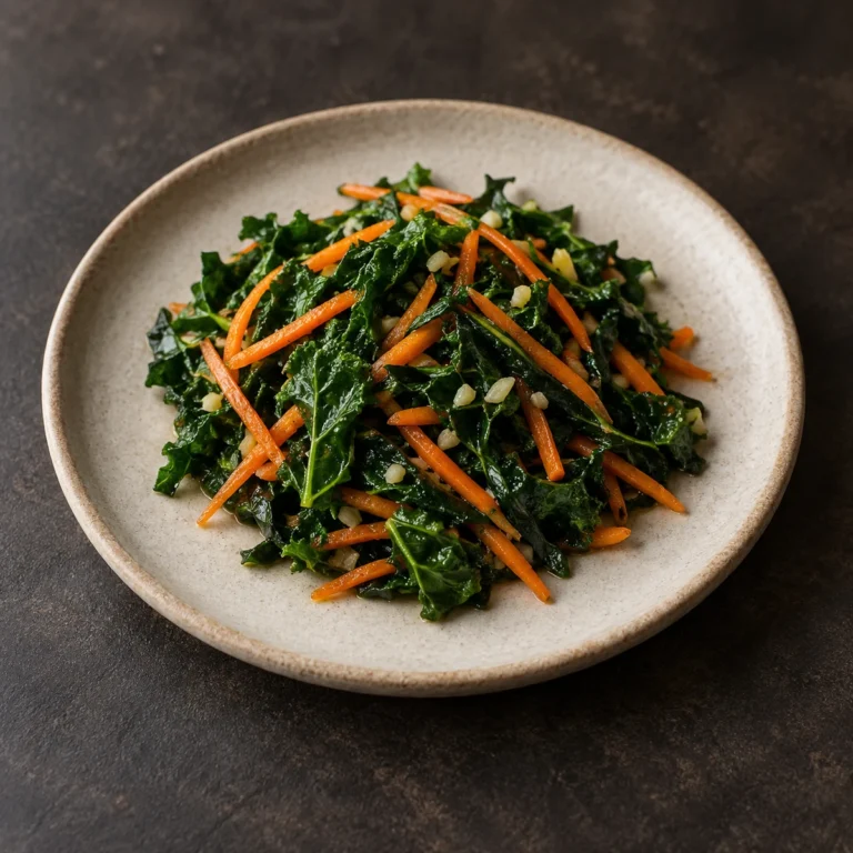 Skillet Greens with Carrots