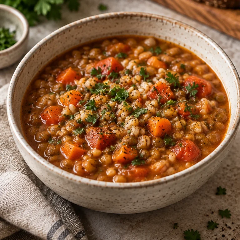 Lentil Barley Soup