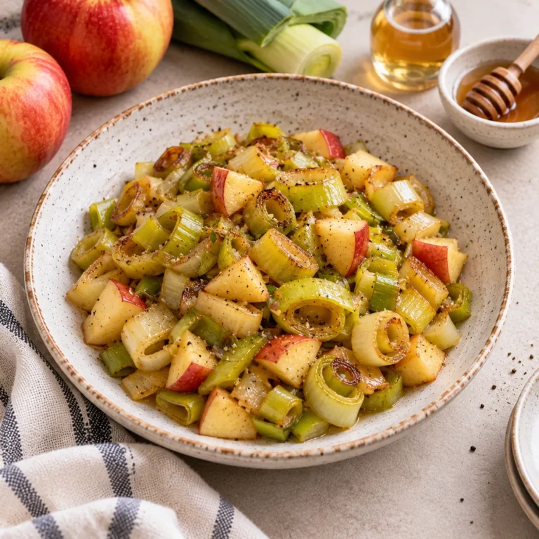 Sautéed Leeks and Apples