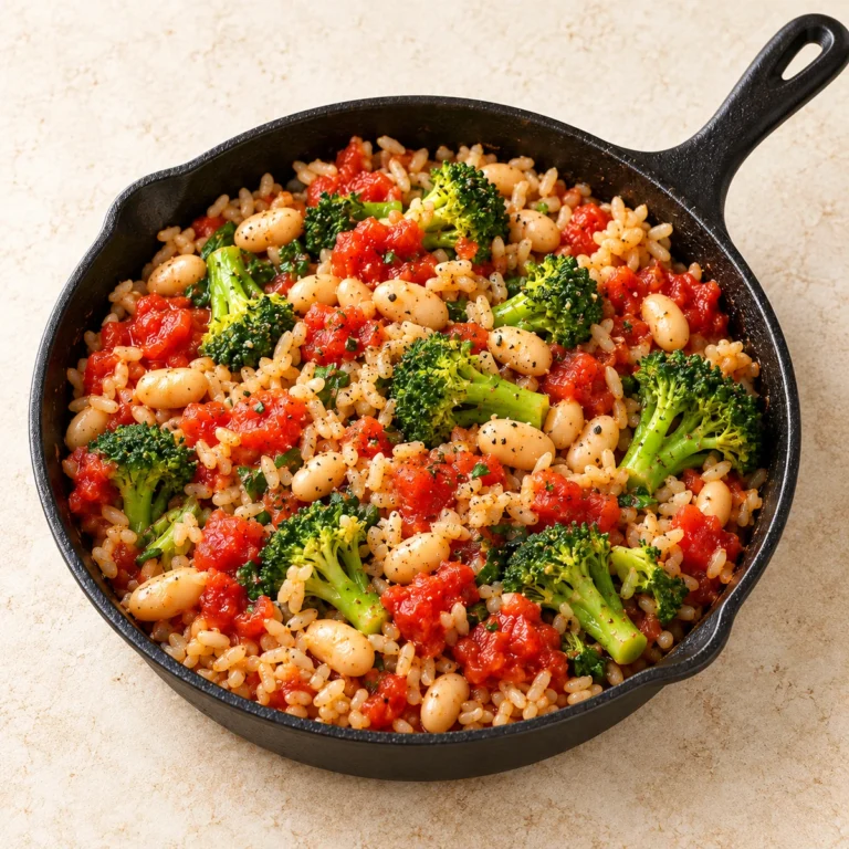 Skillet Meal with Greens and Beans