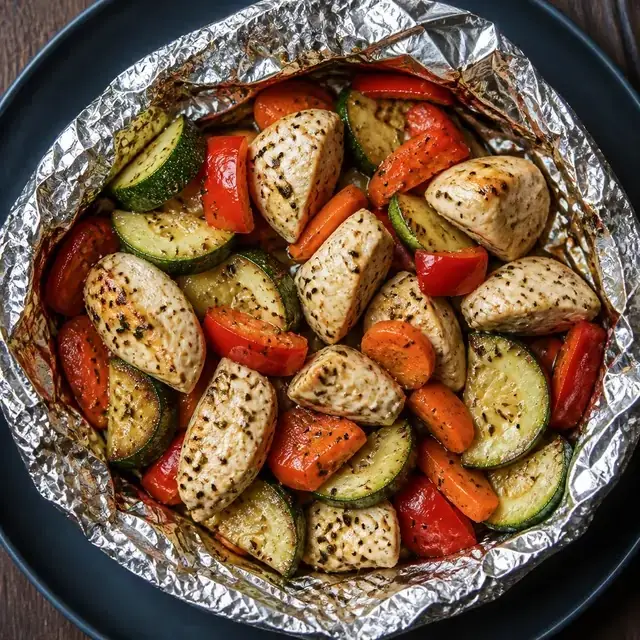 Tasty Chicken Veggie Packets